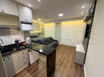 Apartamento · 25m² · 1 Quarto · 1 Vaga · Flat mobiliado na Vila Olímpia com serviços e lazer completo próximo à Faria Lima e Berrini
