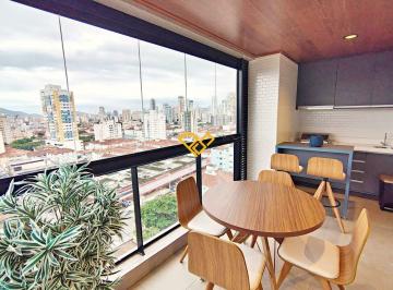 Varanda · Apartamento 1 Quarto para Locação em Santos - Sp