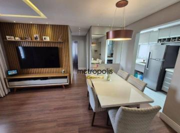Sala · Apartamento à venda, 70 m² por R$ 530.000,00 - Vila Humaitá - Santo André/SP