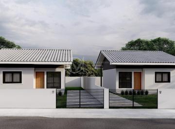 Casa · 66m² · 2 Quartos · 2 Vagas · Casas Unifamiliares | 2 Dormitórios (1 Suíte) com Churrasqueira