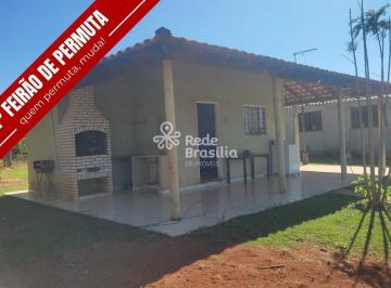 Rural · 400m² · 5 Quartos · 5 Vagas · DF-220 Chácara Tio San | Chácara com 3 residências - área de lazer - estuda permuta - Brazlândia