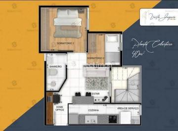 Apartamento · 80m² · 2 Quartos · 2 Vagas · Cobertura PRONTA NOVA à venda, Jardim Cristiane, Santo André, SP