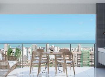 varanda 2 quartos · Apartamento com 2 dormitórios à venda, 61 m² por R$ 635.011,00 - João Agripino - João Pessoa/PB