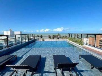 d185de59bcbf59c1b2fc11760142e18b43d92547 · Flat com 1 dormitório à venda, 18 m² por R$ 350.000,00 - Cabo Branco - João Pessoa/PB
