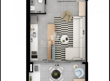 Apartamento · 42m² · 1 Quarto · Condomínio Artem no Anália FRanco.