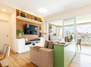 Sala · Apartamento 110m² na Vila Olímpia, 3 quartos, 3 banheiros, 2 vagas