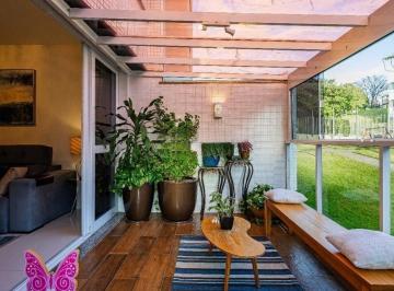 Apartamento · 108m² · 3 Quartos · 2 Vagas · Garden Semimobiliado com 3 Dormitórios e Terraço na Chácara das Pedras