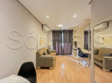 Apartamento · 37m² · 1 Quarto · 1 Vaga · Flat no Saint Charbel disponível para locação ao lado da Av 9 de Julho e Shopping Frei Caneca.