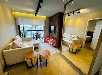 71a05001f9112ea4064fd77c755c9c1a9aeb11ec · Apartamento com 1 dormitório para alugar, 54 m² por R$ 6.500,02/mês - Boqueirão - Santos/SP
