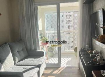 sala · Apartamento com 2 dormitórios à venda, 62 m² por R$ 745.000,00 - Jardim São Caetano - São Caetano do