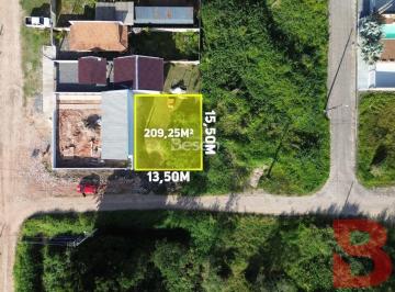 Terreno · 209m² · TERRENO LIMPO E NIVEL DA RUA, COM 209,25m2, LOTEAMENTO VOLTA AO MUNDO EM ITAPOÁ/SC, AO LADO LOTEAM.