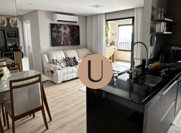 sala de tv e jantar · Apartamento Piscine Station, 72m2, 2 dorm, 1 suíte, 1 vaga