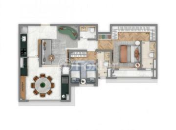 90 planta.jpg · Apartamento, 2 dormitórios, 76 m², em Jardim da Glória