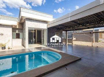 Garagem/Área de Lazer · SHA, Conjunto 4, Arniqueiras -  Casa Nova, Térrea, Lote de 400 m², 4 Suítes, Churrasqueira e Piscina