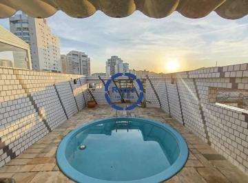 Apartamento · 160m² · 2 Quartos · 2 Vagas · Cobertura Exclusiva à Venda no Gonzaga, Santos | Piscina e 2 Vagas na Rua Pasteur