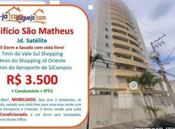 acf5f85e68532364cf15a0077780bdeb51f23a80 · Apartamento com 3 dormitórios para alugar, 80 m² por R$ 4.230,00/mês - Jardim Satélite - São José do