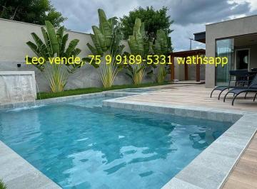 Casa de 4 quartos, Feira de Santana · Leo vende, bairro Papagaio, 4\4 c 3 suítes, piscina, goumert, mobiliada