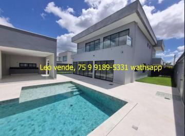 Casa de 4 quartos, Feira de Santana · Leo vende, bairro Papagaio, 4 suítes, closet, piscina, goumert