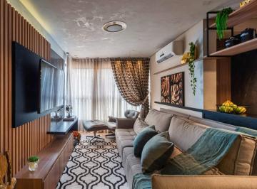 Apartamento · 75m² · 2 Quartos · 2 Vagas · APARTAMENTO MOBILIADO E DECORADO - 3 DORMITÓRIOS (1 SUÍTE C/ CLOSET + 1) - 2 VAGAS - ÁREA DE LAZER C