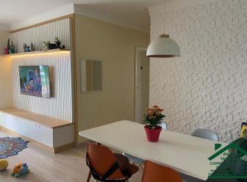 Apartamento · 68m² · 3 Quartos · 1 Vaga · APARTAMENTO PLANEJADO 3 DORMS. (1 SUÍTE) 68M²–VAGA COBERTA–JORDANÓPOLIS–ARUJÁ/SP