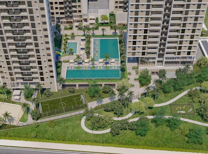 Imóvel novo vertical , Águas Claras · Cobertura Linear Águas Claras, Brasília - Viva Águas Claras Residencial Resort