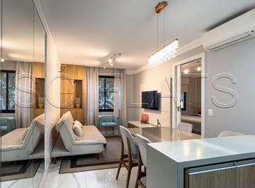 Apartamento · 49m² · 1 Quarto · 1 Vaga · Flat no Adagio Moema com 49m², 1 dormitório e 1 vaga, disponível para locação próximo Metrô Moema.