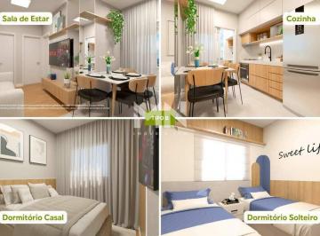 Apartamento · 41m² · 2 Quartos · 1 Vaga · Apartamento na planta à venda, 2 quartos, 1 vaga, Caguassu - Sorocaba/SP