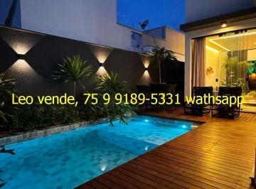 Casa de 4 quartos, Feira de Santana · Leo vende, bairro Papagaio, 4|4 c 3 suítes, piscina, goumert, mobiliada