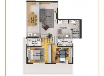 4d9b43cf5864ff120a749feec716ca36e9533ed9 · Apartamento com 2 quartos, 78 m² - venda  ou aluguel - Condomínio Edifício Alameda JK - Votorantim/S