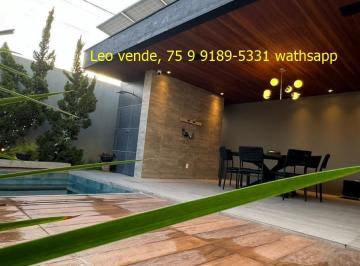 Casa de 3 quartos, Feira de Santana · Leo vende, bairro Sim, 3\4 suíte, piscina, goumert, mobiliada