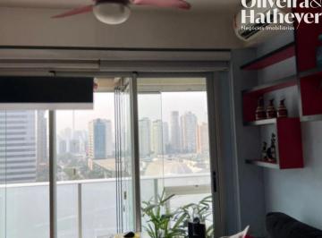 Apartamento · 33m² · 1 Quarto · 1 Vaga · Apartamento Mobiliado 1 quarto e 1 vaga a venda na Chácara Santo Antonio