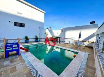 5c48b11d4e5b9e95bd7a37ab1be01a0019f5e573 · Cobertura com 4 dormitórios para alugar, 746 m² por R$ 20.000,01/mês - Gonzaga - Santos/SP
