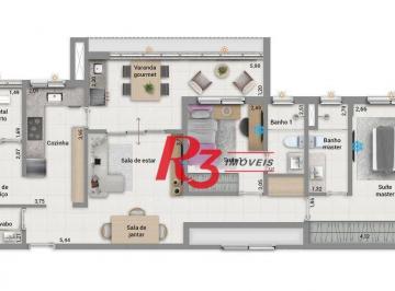e83514c9073dfc771c1049d2b76cae787b8cfd9c · Apartamento à venda, 92 m² por R$ 2.143.000,00 - Embaré - Santos/SP