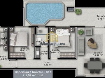 Apartamento · 131m² · 3 Quartos · Apartamento à venda - em Carvoeira