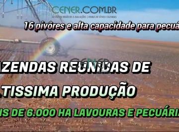 Rural · 6000000m² · Fazendas reunidas alta produção com mais de 6 000 ha 16 pivôres por 250 milhões
