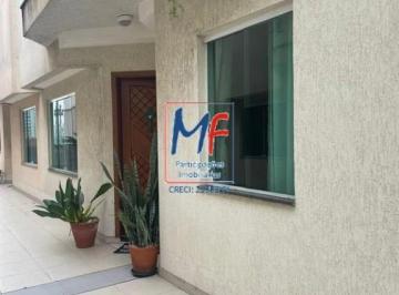 Casa · 188m² · 3 Quartos · Excelente sobrado em cond. fechado na Vila Scarpelli, Santo André/SP, 188m² a.u., 3 dormitórios (1 s