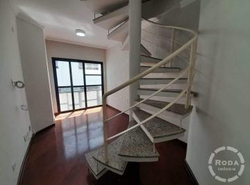 Apartamento · 149m² · 1 Quarto · 2 Vagas · Apartamento Cobertura Duplex com Piscina Particular na Pompeia em Santos/SP próximo a Praia. 