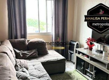 Sala · Apartamento à venda, 63 m² por R$ 415.001,00 - Vila Palmares - Santo André/SP