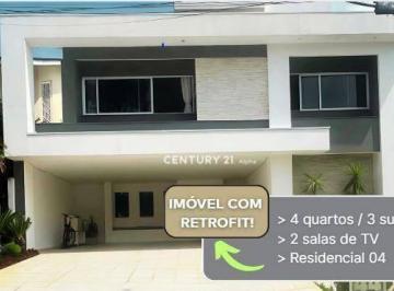 002a8415f8196372c5279439d004fe7ac57208b9 · Casa com 4 dormitórios para alugar, 350 m² por R$ 20.000,00/mês - Alphaville 04 - Santana de Parnaíb