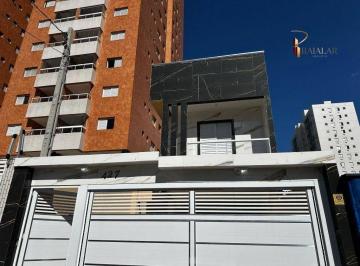 23de21824c9e415e24c910be4fc5afca8db29000 · Sobrado novo com 3 dormitórios à venda, por R$ 480.000 - Ocian - Praia Grande