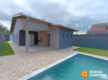 Casa · 96m² · 3 Quartos · 2 Vagas · CASA TERREA EM AMPLO TERRENO COM PISCINA E CHURRAQUEIRA 3 QUARTOS ITANHAEM