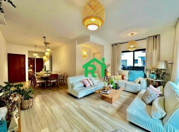 5e98ef9a91f1bbef7f8c7089c309544a7dd9cb7f · Apartamento reformado, 3 dormitórios (1 suíte), 2 vagas, Pitangueiras, Guarujá/SP.