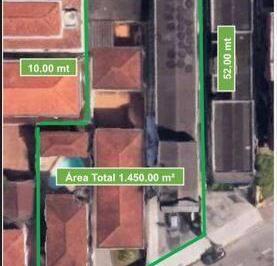 Terreno · 1450m² · Terreno à Venda ou Locação no Gonzaga – Santos/SP