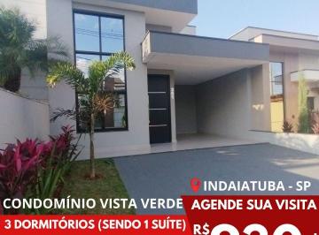 Casa de 3 quartos, Indaiatuba · Casa Térrea A Venda Condomínio Jardim Vista Verde - Indaiatuba/SP!