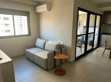 Apartamento · 68m² · 1 Quarto · 2 Vagas · Apartamento com 1 quarto sendo suíte disponível para locação no bairro em Uberlândia-MG