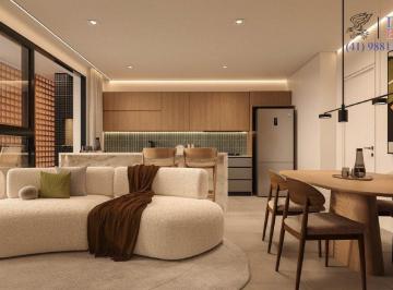 Living · Apartamento com 60m², 2 quartos (1 sendo suíte), 1 vaga, Bairro Ahú