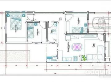 Casa · 60m² · 3 Quartos · 1 Vaga · Casa em Cará-cará, Ponta Grossa/PR de 60m² 3 quartos à venda por R$ 270.000,00