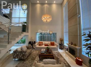 Casa · 427m² · 4 Quartos · 2 Vagas · Sobrado à venda em Paulínia, Residencial Villa Lobos, com 4 suítes, com 427 m²
