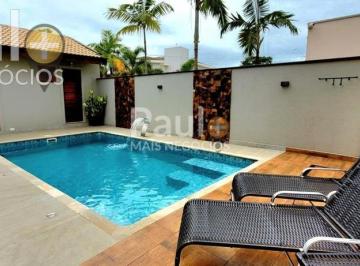 Casa · 408m² · 4 Quartos · 2 Vagas · Sobrado à venda em Paulínia, Residencial Villa Lobos, com 4 suítes, com 408 m²