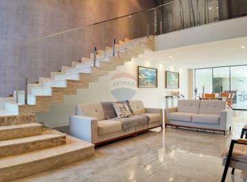 Casa · 480m² · 5 Quartos · 3 Vagas · Luxuoso sobrado  em condomínio fechado  no Setor de Mansões Guará 2 -DF, 3 suítes e 2 quartos adicio